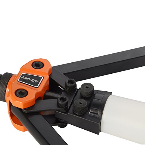 Langger Heavy Duty Pop Rivet Gun, Hand Riveter with 3 Different Nozzles, Nozzle Wrench- Applications Include Sheet Metal, Automotive, Duct Work, etc - Thumbnail 4
