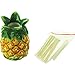 Pineapple Kitchen Decor: Ceramic Hand-painted Pineapple Toothpick Holder - Pineapple Kitchen Decorations