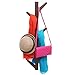 MyGift Brown Bamboo Decorative Coat Hooks, Entryway Rack Organizer with 6 Hooks