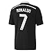 Non-Branded CR7 Cristiano Ronaldo #7 REAL Black Madrid Kids Soccer Jersey with shorts and Ronaldo #7 Jersey Bag Gift set (YL 10-12 years)