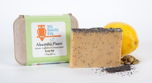 The Orange Owl 100% Vegan Soap Bar - Neembu Pani