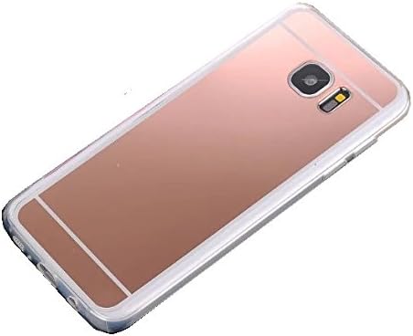 Yzhen @ Samsung Galaxy Note 5 Mirror Case, Slim Luxury Hybrid Glitter Bling Mirror Soft TPU Cover Case For Samsung Galaxy Note 5, (rose gold)