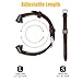 Fitlink Bands Compatible Fitbit Charge 3&Charge 3 SE for Women Men, Classic Genuine Leather Wristbands with Metal Connectors Replacement Accessories for Fitbit Charge 3, Multi Colors, Small Large
