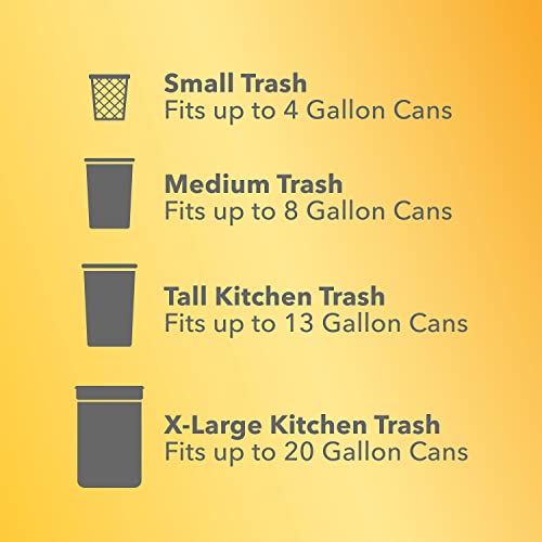 Glad ForceFlex MaxStrength XLarge Kitchen Drawstring Trash Bags, 20