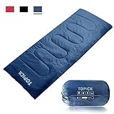 TOPICK Sleeping Bag -Lightweight Portable, Waterproof, Comfort with Compression Sack – Great for Traveling, Camping, Hiking, Outdoor Activities