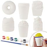 LovesTown Squishy Making Kit,6 Pcs DIY Squishies Slow Rising Jumbo Food DIY Dess