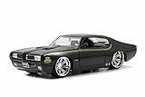 1969 Pontiac GTO Judge, Black - Jada Toys 90217 - 1/24 scale Diecast Model Toy Car