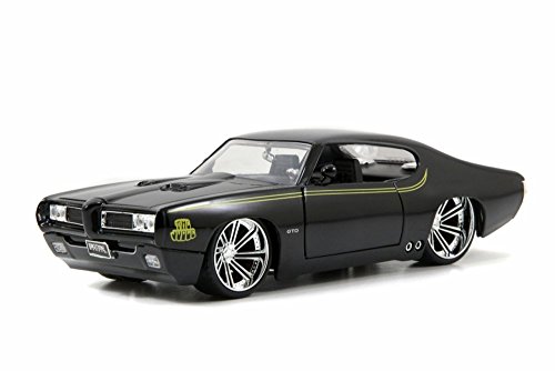 Jada 1969 Pontiac GTO Judge, Black Toys 90217 - 1/24 Scale Diecast Model Toy Car, but NO Box
