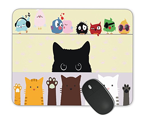 Kieona Smith Watercolor Cat Mouse Pad Design Personalized Unique Surface Natural Rubber Anti Slide Mouse Pad Gaming Mouse Pad Mouse Pad