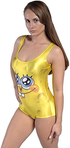 Spongebob One Piece Womens Swimsuit Size Medium