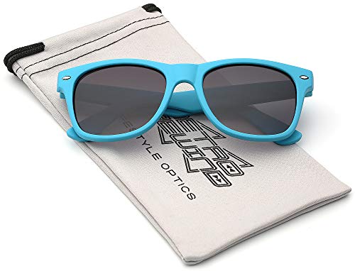 Kids Comfortable Classic Sunglasses for Boys and Girls | Toddler Preschool Grade School Children AGE 2-10 Years Recommended