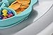 HEXATAL Non Slip Silicone Suction Plate/Bowl for Feeding Babies, Toddlers and Kids - Fits Almost All Highchair Trays (Cyan-Mini)