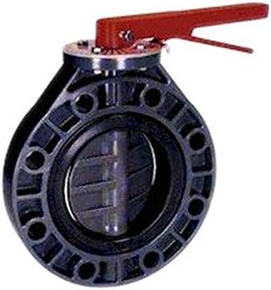 Thermoplastic 0600ASPXOEEWML 6" PVC Butterfly Valve with Handle