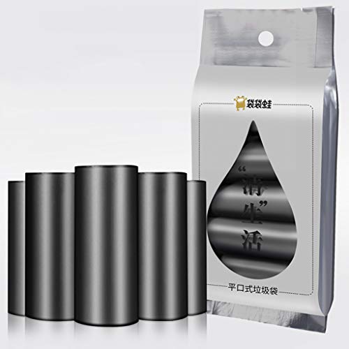 Waste Bags 150pcs Thicken Disposable Garbage Trash Cans Wastebaskets (Black)