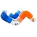 Outward Hound Planet Dog Orbee-Tuff Link Orange/Blue Interactive Treat-Dispensing Puzzle Dog Toy, 8-Piece