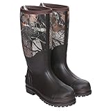 Hisea Steel Toe Work Boots Rubber Hunting Boots for Men Waterproof Insulated Men's Neoprene Muck Outdoor Boots