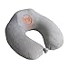 YANGNING Memory Foam Travel Neck Pillow - Neck Support Travel Pillow for Comfort Rest,Neck and Chin Support,Grey