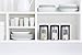 Brabantia 335341 3-Piece Window Canister Set, 1.4-Liter, Matte Steel Fingerprint Proof with Black Lisa