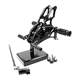 FXCNC CNC Billet Motorcycle Rearset Foot Pegs Rear