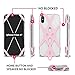 Cell Smartphone Phone Lanyard Strap, Universal Case Cover Holder Lanyard Necklace Wrist Strap With ID Card Slot For iPhone X 8 7 6S 6 Plus Galaxy S7 S6(Veiled Rose)