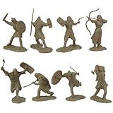 Ancient Barbarian Warriors: 16 piece set of 60mm Figures - 1:30 scale