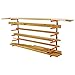 PortaMate 6 Shelf Wall Mount Lumber Storage Rack w/ 600 Pound Capacity (2 Pack)