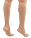 Compression Socks for Women and Men 20-30 mmHg - Knee High Toeless Compression Support Socks for Circulation during Travel, Flights, Nursing - Beige, X-Large - AB211