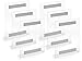 Arraview 8.5 x 11 Acrylic Sign Holder Clear Wall Mount Adhesive, No Drilling, 6-pack