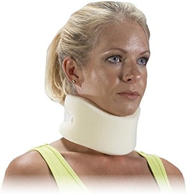 2 1/2" Adjustable Cervical Foam Collar, Support for Neck Sizes 13" to 22" (SMALL)