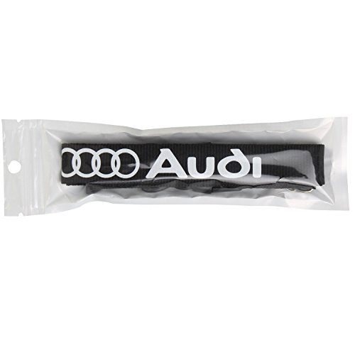 Lanyard Keychain Holder Keychain Key Chain Black Lanyard Clip with Webbing Strap (Audi)