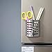Magnetic Pencil Holder for Refrigerator. Stylish Metal Cup Organizer Holds Markers, Pencils, Pens, Scissors & More. Durable Steel with Sturdy Design & Secure Magnet