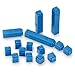 hand2mind Blue Interlocking Base Ten Blocks, Math Manipulative Starter Kit (Set of 161)