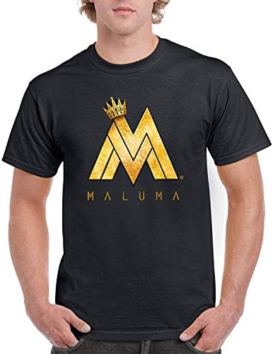Men's T-Shirts Maluma Logo Cotton T-Shirts Black