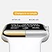 Apple Watch Case, FIVEFISH Ultra Lightweight Thin Clear PC Full Coverage Plated Case for Apple Watch (Rosegold 38mm)