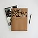 JSTORY Large Monthly Planner Set of 2 Stitch Bound Flat Lay Year Round Flexible Cover Goal/Time Organizer Thick Paper Eco Friendly Customizable A4 16 Months 36 Pages 18 Sheets Kraft