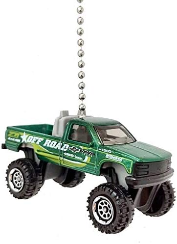 CTR Customs Chevy Truck Diecast Ceiling Fan Light Pull Chain Ornament (Chevy K1500 Green)