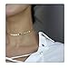 SEUSUK Gold Coin Choker Necklace Dainty Chain 14K Gold Fill Round Wafer Boho Beach Simple Delicate Initial Handmade Minimalist Cute Gold Jewelry for Women Gift