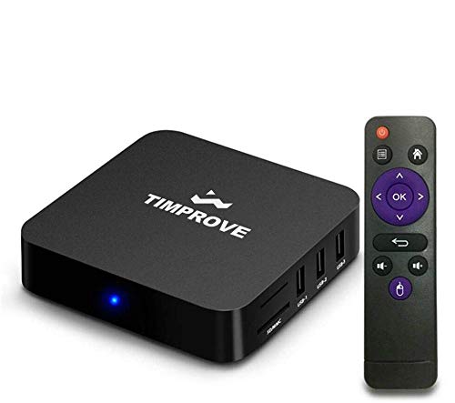 4GB+32GB MX10 Android 7.1.2 TV Box, TIMPROVE Smart Box with RK3328 Quad Core A53 Processor 64 bits Support Bluetooth 2.4GHz WiFi 100M LAN 3D Movies 4K Solution H.265 (Best Paid Iptv App For Android 2019)