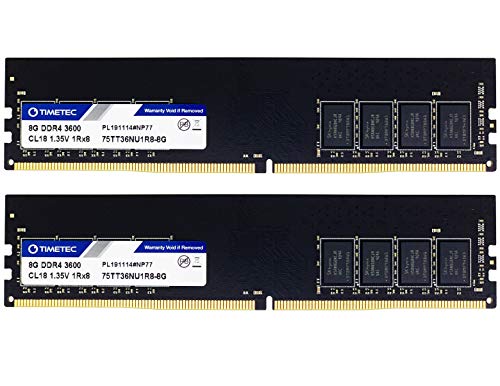 Timetec Extreme Performance Hynix Cjr Ic 16gb Kit 2x8gb Ddr4 3600mhz Pc4 0 Cl18 1 35v Unbuffered Non Ecc For Gaming And High Performance Compatible With Amd And Intel Desktop Ram 16gb Kit 2x8gb Pricepulse