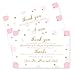 Paper Clever Party Pink and Gold Baby Shower Thank You Postcards (15 Pack) Twinkle Little Star Notecards Only - Eco-friendly Postal Note with Message from Girls – Royal Princess– Printed 4x6