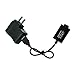 Nasin USB Cable Charger with Adapter for Ecigarette Battery(Black)
