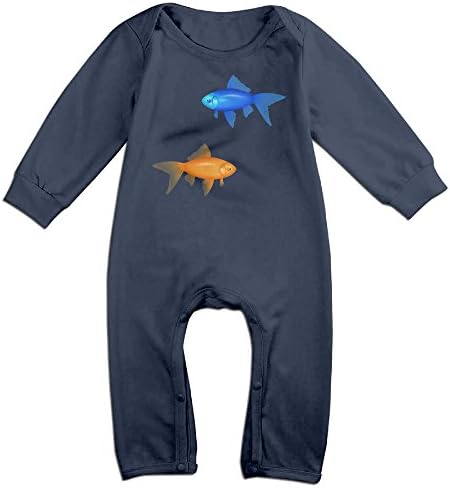 VanillaBubble Fish For 6-24 Months Infant New Design Tshirt Navy Size 12 Months
