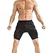 TUOY Adult Padded Compression Shorts 5-Pad Football Girdle Hip Thigh Protector Black
