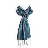 Red Blossom Women's Scarf - Raw Silk