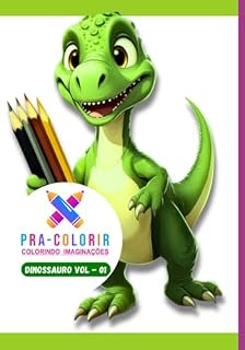 Livro Pra-colorir - Dinossauro E-book - Vol 01