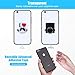 Transparent Phone Ring Holder Grip, Clear Cell Phone Accessories, Ring Holder 360 Degree Rotation 180 Degree, Flip Ring Grip Finger Ring Stand Kickstand for Phone Case(2 Silver 1 Rose Gold 1 Grey)