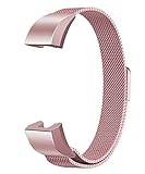 Tenker Fitbit Alta Band, Adjustable Replacement Accessories Bands Metal Wristband Band Strap for Fitbit Alta HR, Fitbit Alta (Rose-Gold)