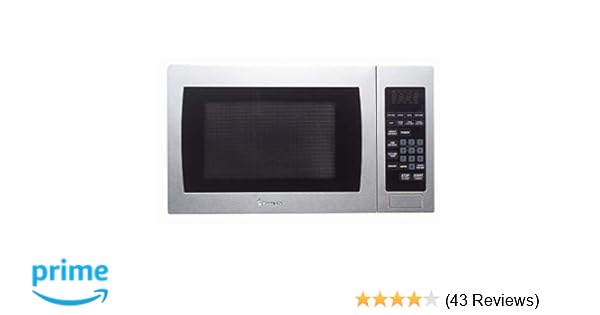 Magic Chef Cu. Ft. 900W Countertop Oven with Stainless Steel Front MCM990ST 0.9 cu.ft. Microwave, 9