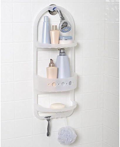 Over Shower Caddy Bathroom Holder Plastic Organizer Shampoo Soap Razor Rack NEW
