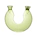 Hot Water Bottle, U Type Transparent PVC Rubber Bottle Neck Protection Warm (Green)
